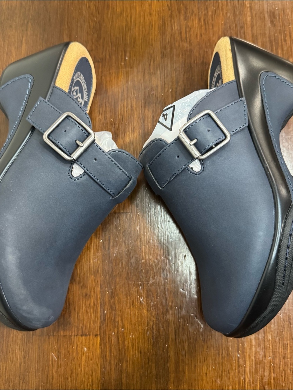 White Mountain Women's Viewed Clog Size 6 Navy Blue NWOB Comfortable - Picture 4 of 9